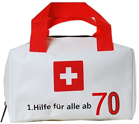 Schnooridoo 1. Hilfe Tasche Geburtstag Party Polyester Weiss/Rot