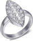 BOBIJOO Jewelry - Bague Marquise Femme Vintage 19 Zirconiums Acier Inoxydable Argent - 56 (7 US), Acier Inoxydable 316