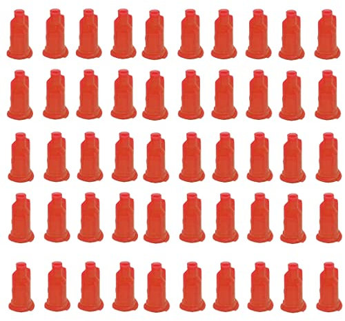Spritzenkappen, Kunststoff, für alle Spritzengrößen, Orange, 50 Stück