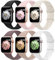 AMSKY 6 Piezas Correas de Silicona Compatible con Correa Apple Watch 40mm 44mm 46mm 45mm 41mm 42mm 38mm 49mm para Mujer Hombre, Sport Correa Compatible con iWatch Se Ultra Series 10 9 8 7 6 5 4 3 2 1