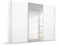 Rauch Möbel Beluga Schwebetürenschrank Schrank Kleiderschrank Weiss mit Spiegel, 3-türig,Inklusive 3 Kleiderstangen, 3 Einlegeböden, BxHxT 270x236x69 cm