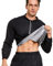 SEXYWG Sauna Suit for Men Sweat Shirt Sauna Jacket Workout Gym Sport Exercise Body Shaper Waist Trainer Long Sleeve