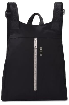KCB Mochila Antirrobo Grande Combo | Resistente al agua | Con Bolsillos Ocultos, Ideal para Viaje y Trabajo | 100% Vegano | Color Negro
