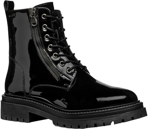 Geox D Iridea K, Stivale alla Caviglia Donna, Nero, 38 EU