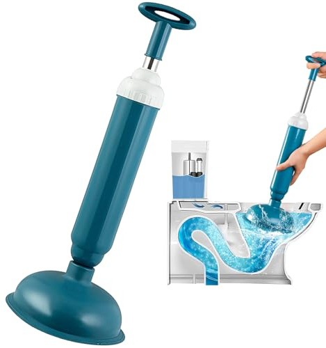Ventosa Sturalavandini in Gomma, Blu Sturalavandino con Forte Aspirazione, Pompa Sturalavandini, per Pulire i Tubi Ostruiti Nei Bagni e Nei Servizi Igienici Delle Cucine Domestiche (1)