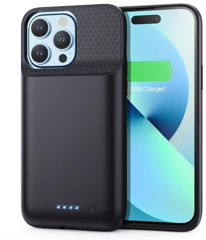 HETP Cover Batteria per iPhone 12 Pro Max/13 Pro Max/14 Pro Max/14 Plus (6,7), 8600mAh Cover Ricaricabile Custodia Batteria Cover Caricabatterie Portatile Batteria Ricaricabile Estesa