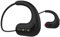 Qoekacy Auricolari wireless IPX8 S1200, impermeabili, per nuoto, sport, Bluetooth, stereo 8G, lettore MP3 (nero)
