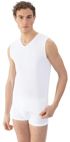 Mey Herren Tanktop Baumwolle Serie Comfort Cotton | Unterhemd mit V-Neck, Körpernahe Passform, Ohne Ärmel, Weiches Material, Gr. 4-8