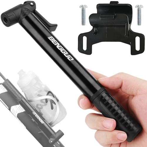 Wenbones Mini Bomba de Aire Bicicleta portatil, Bomba de Aire de Aluminio, Bomba de Aire Bicicleta para Presta y Schrader, Bomba Bicicletas para Bicicletas de Carretera y de montaña de Balones MTB