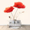 Art Fototapete Zwei Mohnblumen-Blumen Muster 150 x 105 cm Vlies Tapeten Moderne Luxurious Wandtapete Wohnzimmer Schlafzimmer Tapete