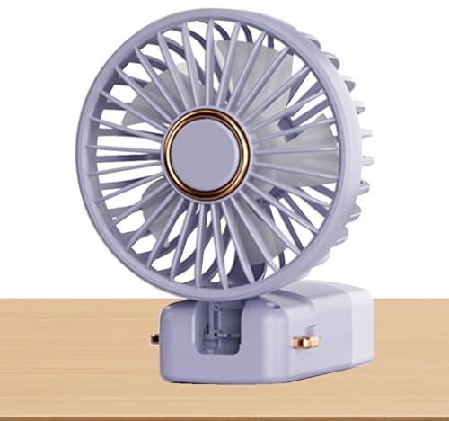Ventilador de mano | Ventilador de aire acondicionado portátil plegable, recargable por USB, aire acondicionado portátil, dispositivo de refrigeración de escritorio, cable de cuello colgante para