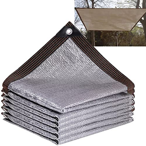 99% Filet D'ombre Aluminium avec Oeillets, Toile D'ombrage Rectangulaire, Filet Protection Solaire Anti-UV Filet D'ombrage pour Serre, Pergola, Potager, Voiture et Jardin(Size:1 * 3m)