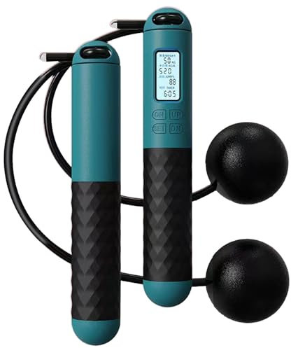 Corde À Sauter Sans Fil Avec Compteur, Corde À Sauter Avec Boule De Gravité, Corde À Sauter Intelligente Avec Compteur, Corde À Sauter Sans Fil Pour Les Femmes Et Les Hommes, Gymnastique