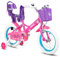 STITCH Little Daisy 16 Zoll Kinderfahrrad für 5-7 Jahre Kinderfahrrad, 16 Zoll Fahrrad für Mädchen mit Stützrädern mit Korb & Luftschlangen, Lila