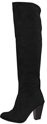 Stivaletti Donna Scamosciati Curvy Stivali Polpacci Grossi Con Tacco Stivali Donna Invernali Eleganti Stivali Elasticizzati Curvy Biker Boots Stivali Donna Alti Fino Al Ginocchio Pelle 35-42 Eu