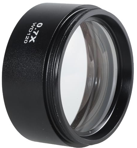 Barlow Glass Lens for Trinocular Stereo Microscope 0.5/0.7 Microscope Camera Lens Barlow Objective Lens