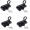 Set di 4 serrature automatiche in lega di alluminio per una maggiore sicurezza su tutti i punti di ingresso (nero)