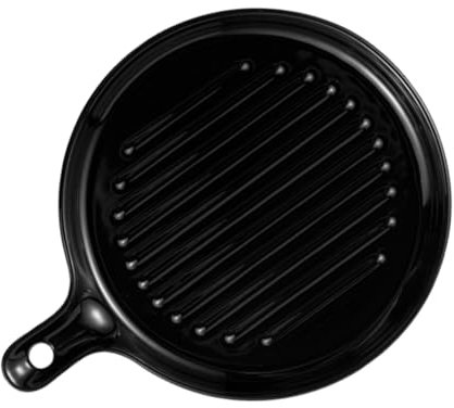 PRETYZOOM Plato de Cerámica con Asa para Horno Color para Hornear para Cocina Base Antideslizante