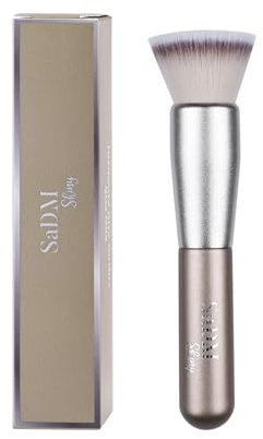 Kabuki Make up Pinsel – Synthetischer Blender für Foundation, Puder, Rouge & Bronzer – Gesichtspinsel für Flüssig- & Crememakeup – Vegan & Cruelty-Free