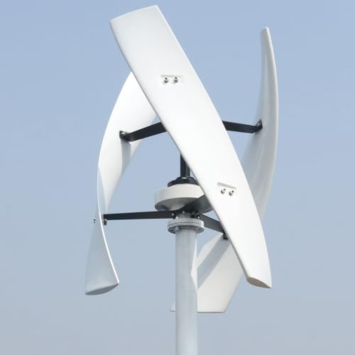 Vertikale Windkraftanlage 12V Permanentmagnet, Windgenerator mit Magnetischer Levitation & MPPT-Controller, Geräuscharme Windenergieanlage für Heimgebrauch 800W(12, Volt)