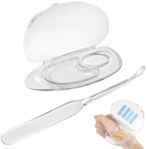 Transparent palette de maquillage, palette de maquillage pliable pour le maquillage/l'art des ongles (avec bâton de mélange de couleurs)