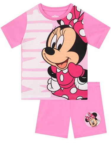 Disney Minnie Mouse Pyjamas, Minnie Girls Pyjamas, Long Sleeve Kids Pjs, Cute Girls' Pyjama Sets, Size 18 Months to 8 Years