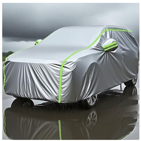 Auto Abdeckplane Wasserdicht für Volkswagen California T6,Wetterfeste Auto Plane mit UV-Schutz Anti-Kratzer Atmungsaktive Staub und Winddichte Autoschutzhülle mit Reißverschluss(Color:Silver)