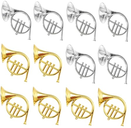 ERINGOGO 12stücke Musikinstrumenten Instrumenten-Weihnachtsbaum-Ornamente Weihnachtsdeko mit Anhängern in Form von Musikinstrumenten Party-Dekorationen mit Instrumenten-weihnachtsanhängern