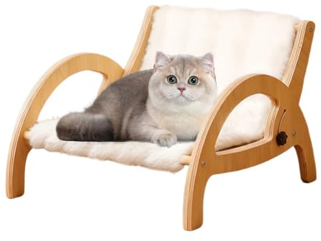 Sofá Rascador Para Gatos - Sillón Con Respaldo Ajustable De 1300 G, Cama Para Gatitos Con Estructura De Madera, Muebles De Interior Para Mascotas | Rascador Para Sofá, Garra, Molienda, Enriquecimiento