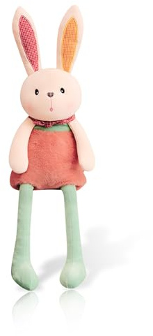 XIMEY Osterhasen, Kuscheltier Hase, Einziehbar, Oster Hasen, Hasen Kuscheltier Große, Stofftier Hase, Plüschtier Bunny, für Geburtstags Geschenk, Ostergeschenk, Osterdeko (M)
