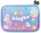 FRINGOO® Großes Federmäppchen für Mädchen und Jungen, Hardtop, niedliches geprägtes Cover, Schule, Schreibwaren-Organizer, mehrere Fächer, Schreibwaren-Organizer, Meerjungfrauen-Motiv