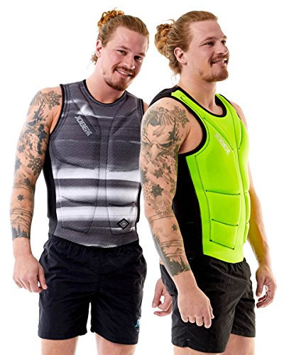 JOBE REVERSIBLE COMP ZIPPER Weste 2018 lime green/black, XL