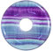 Lebensquelle Plus Edelstein Donut Ø 30 mm + Baumwollband + Edelsteinkarte | Naturstein Anhänger Halskette | Echte Heilsteinkette inkl. Band (Fluorit)