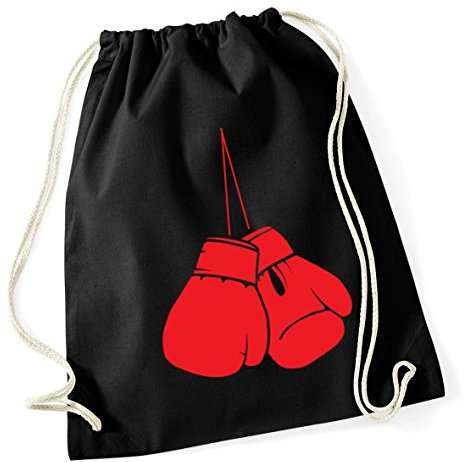 Hippowarehouse Boxing gloves Drawstring Cotton School Gym Bag 37cm x 46cm, 12 litres