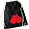 Hippowarehouse Boxing gloves Drawstring Cotton School Gym Bag 37cm x 46cm, 12 litres