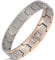 Smarter LifeStyle Elegant Surgical Grade Steel Men's Wide Link Stylish Bracelets for Men, Adjustable - 4 Colors to Choose from – Mens Jewellery, Mens Bracelets Metal (Silver Rose Gold Men's Bracelet)