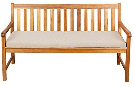 Gutekissen® Sitzkissen für Bank, Gartenschaukeln, Sitz, glatt. FK5 (160x50x5, Creme)