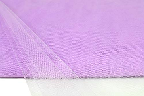 10m Tüll Stoff 150cm Tüllstoff Dekostoff Netz Tütü Fasching Mode Hochzeit Deko flieder 462H