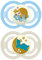 MAM Perfect Night Baby Pacifier, Patented Nipple, Glows in the Dark, 2 Pack, 16+ Months, Blue/Boy