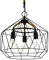 EGLO Pendelleuchte Cottingham, 3 flammige Hängelampe Vintage, Industrial, Retro, Hängeleuchte aus Stahl und Naturseil, Esstischlampe, Wohnzimmerlampe hängend in Schwarz, Natur, E27 Fassung, Ø 48,5 cm