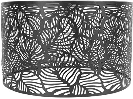 Lurrose Mini Abat-Jours en métal pour Lampe de Chevet Noir