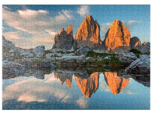 MyPuzzle Die DREI Zinnen - Premium 500 Teile Puzzle - MyPuzzle Sonderkollektion von ilsespiel