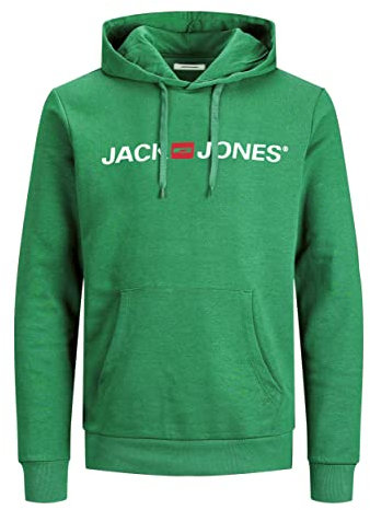 JACK & JONES Herren JJECORP Old Logo Sweat Hood NOOS 12137054, Verdant Green/REG FIT, XXXL