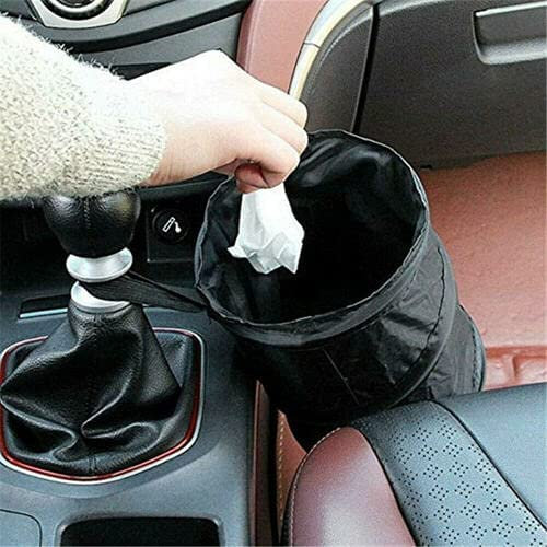 Car Bin, Portable Collapsible, Tidy Car, Pop Up Trash Bin for Car, Traveling Mini Car Trash Rubbish Bin, Car Accessories, Vehicle Trash Bin, Car Bins for Front/Back of Car, Black
