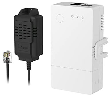 SONOFF Smart Temperature and Humidity Monitoring Switch THR316 with Temperature and Humidity Sensor THS01, 2.4ghz WiFi Smart Switch with Temperature and Humidity Sensor Compatible with Alexa, 16A