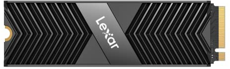 Lexar Professional NM800 PRO mit Kühlkörper 1TB SSD, M.2 2280 PCIe Gen4x4 NVMe 1.4 Interne, Bis zu 7500 MB/s Lesen, 6300 Schreiben, Solid State Drive für PS5, Gamers (LNM800P001T-RN8NG), Schwarz