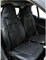 Italfodere - Sitzbezüge aus schwarzem Leder kompatibel mit Smart Fortwo 450/451 - Vorne - Handgefertigt - Elegant und langlebig - Autozubehör - Made in Italy