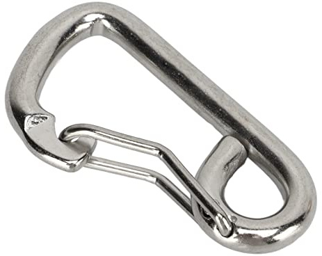 Karabiner mit Federkarabiner 316 Edelstahl Marine Grade Heavy Duty Federkarabinerhaken für Tauchausrüstung Tauchen