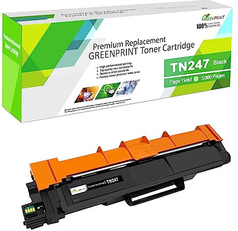 TN247 TN-247 (TN243 TN-243) Kompatible Tonerpatrone 3000 Seiten Ersatz für Brother DCP-L3510CDW L3550CDW MFC-L3710CW L3730CDN L3750CDW L3770CDW HL-L3210CW L3230CDW L3270CDW( Schwarz, Hohe Ausbeute )