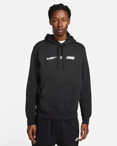 Nike FN4895-010 M NSW SI PO Hoodie FLC BB Sweatshirt Herren Black Größe L